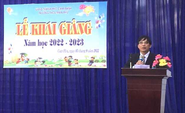 Trường THCS Trần Phú tổ chức Lễ khai giảng năm học 2022 - 2023