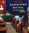 Trường THCS Trần Phú tổ chức thành công Hội nghị cán bộ, viên chức năm học 2020 - 2021